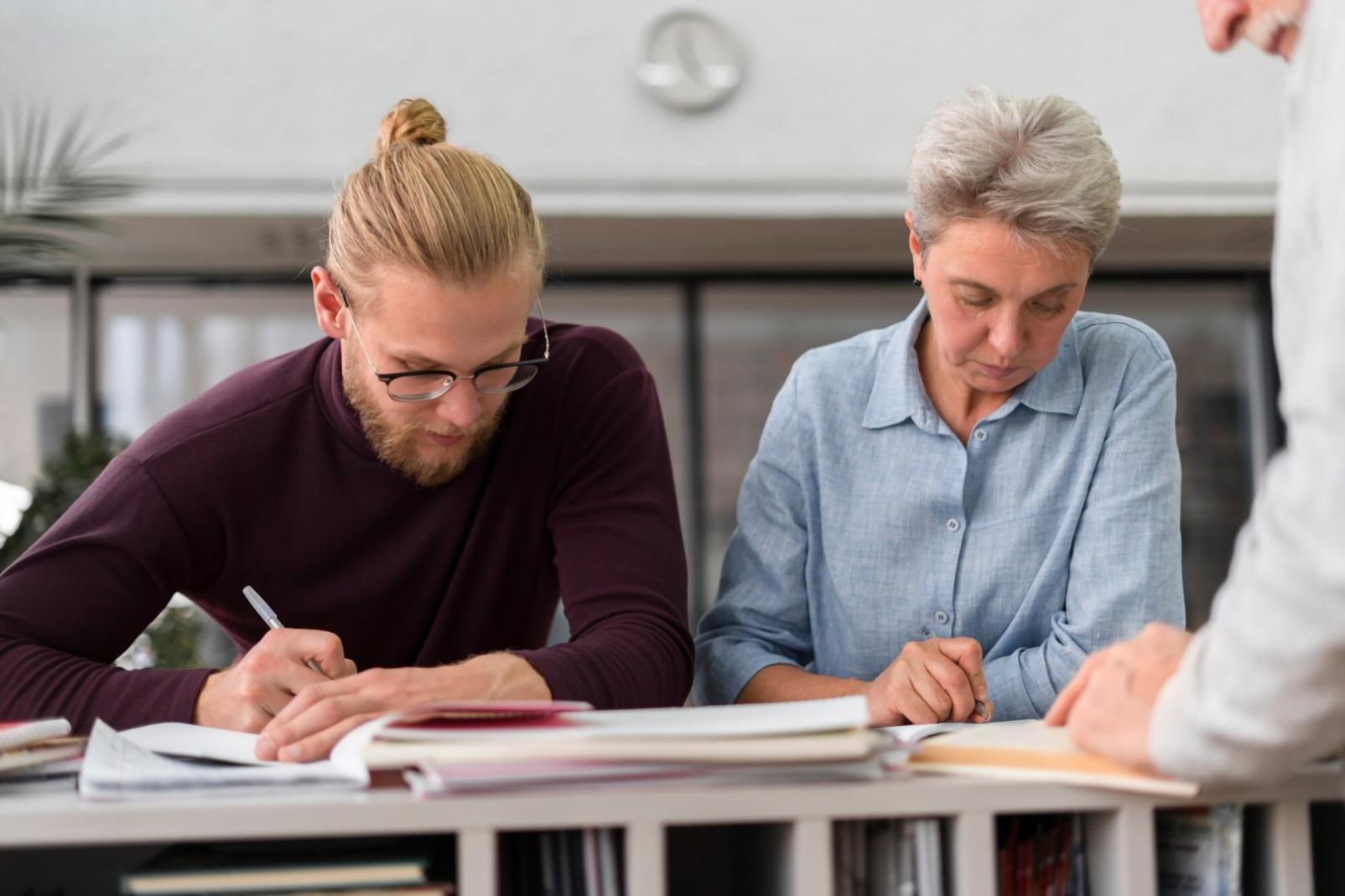 Entrepreneur working late on startup financial planning
